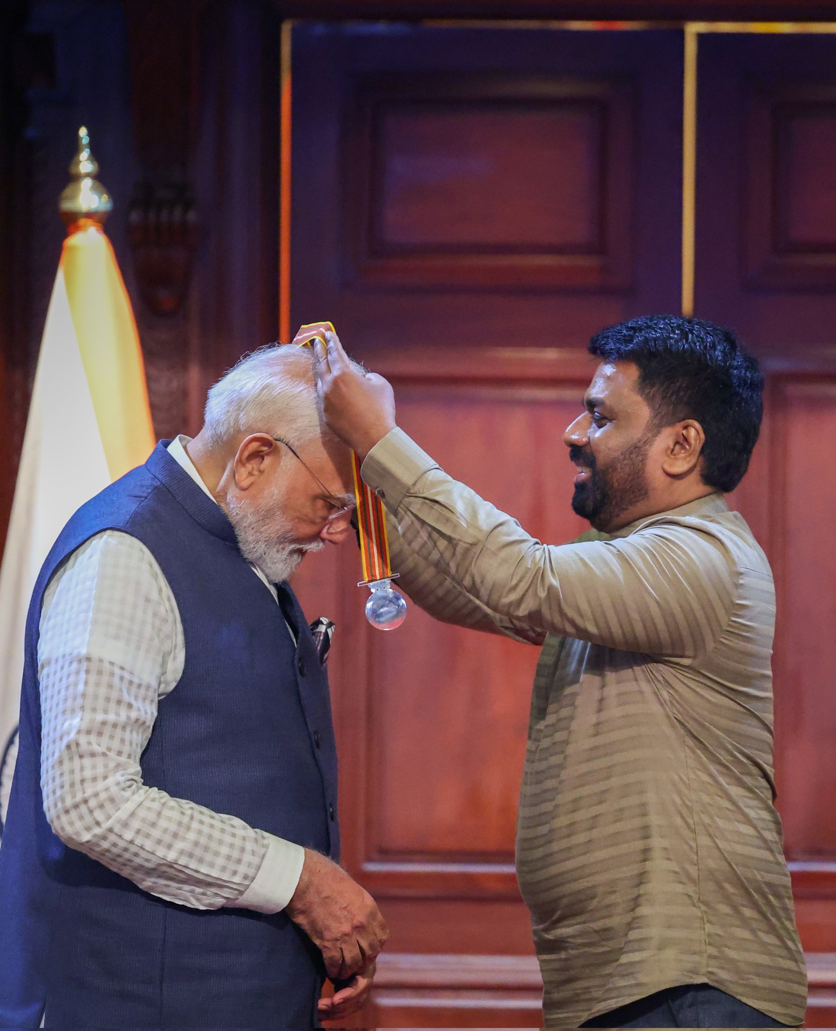 PM Modi conferred with Sri Lanka Mitra Vibhushana award
